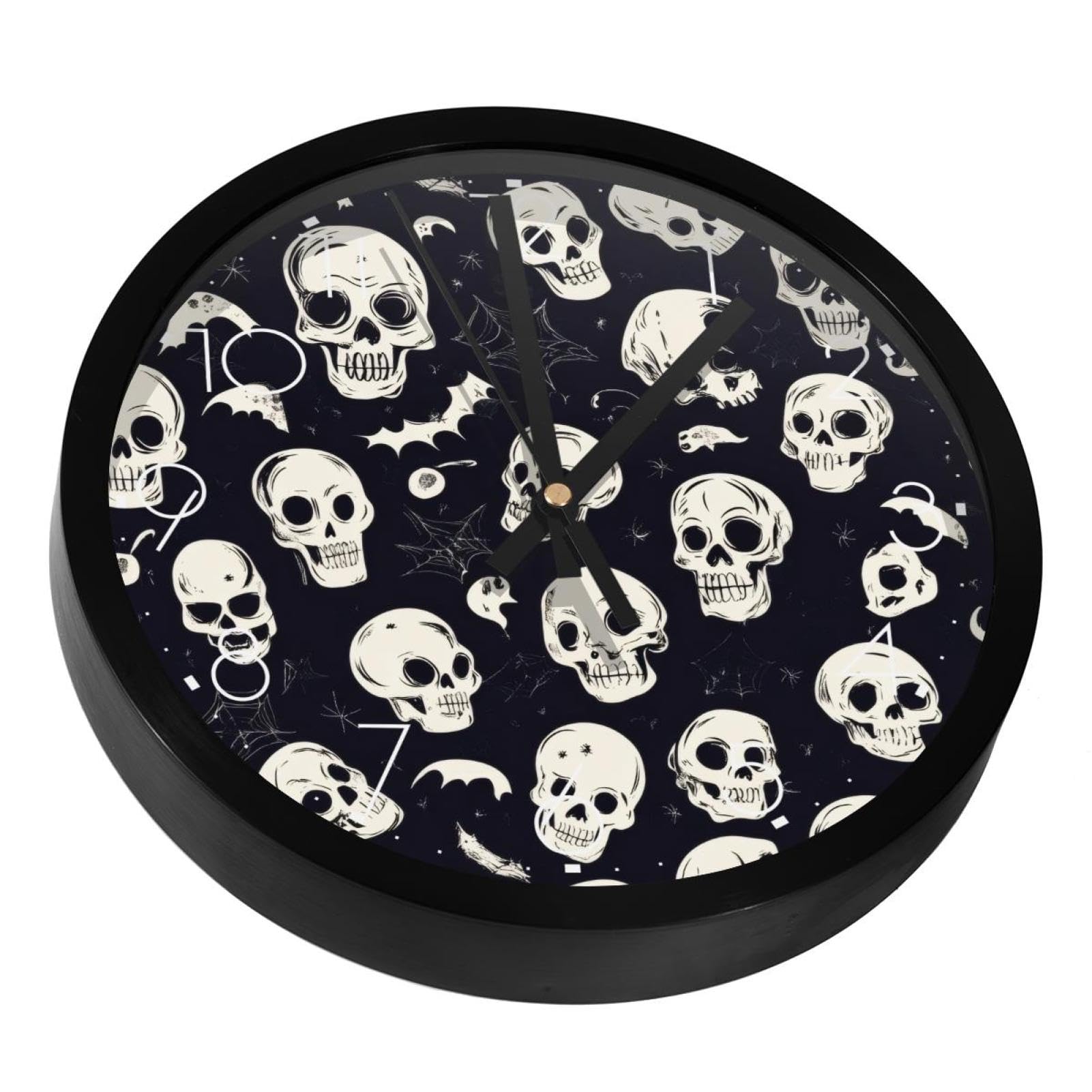 Horloge murale toile d'araignée noire pour décoration d'intérieur originale