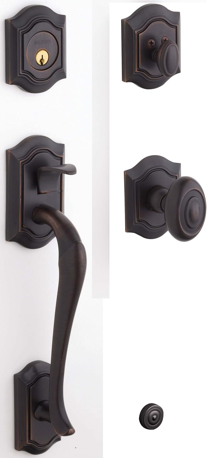 Baldwin 85327.112.FD Bethpage Sectional Trim Dummy Handleset with Bethpage Lever, Venetian Bronze