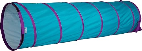 Vista 27 de Pacific Play Tents 41410 - Túnel de gateo Galaxy de 6 pies para niños con estrellas que brillan en la oscuridad Rojo, amarillo