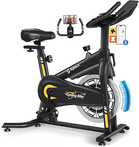 Miniatura 9 de Exercise Bikes for Home,Indoor Magnetic Bike with Adjustable Magnetic,Brake Pad Resistance Silent Belt Drive,350lbs/300lbs Weight Capacity &Upgraded