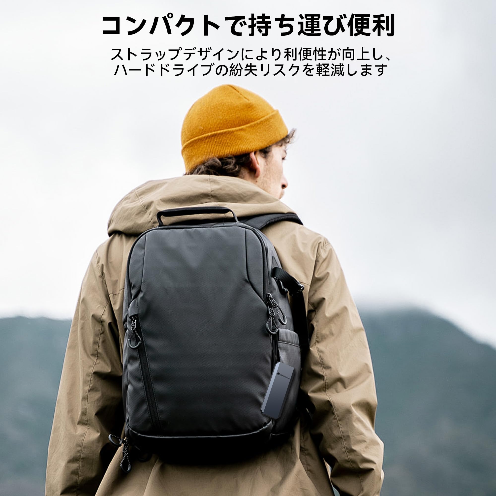 Amazon | Yottamaster外付けSSD 1TB、最大460MB/秒・2 in 1 USB-C/A