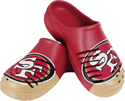 Miniatura 154 de FOCO - Sandalias de agua de jardín con logotipo de equipo de la NFL, para hombre Camuflaje tonal,logotipo grande de bloque