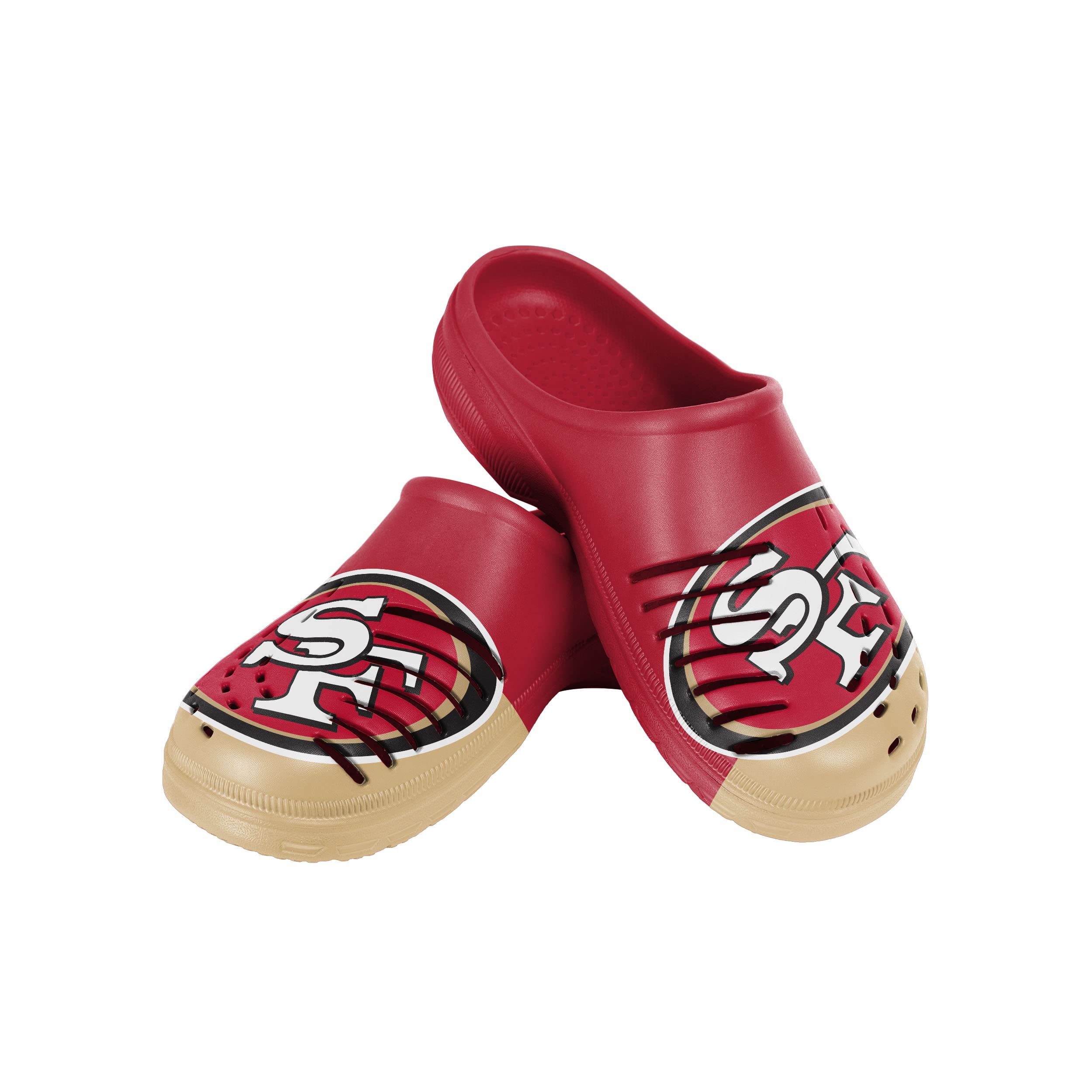 FOCO Men's NFL Team Logo Garden Water Sandals Shoes Slipper Clogs