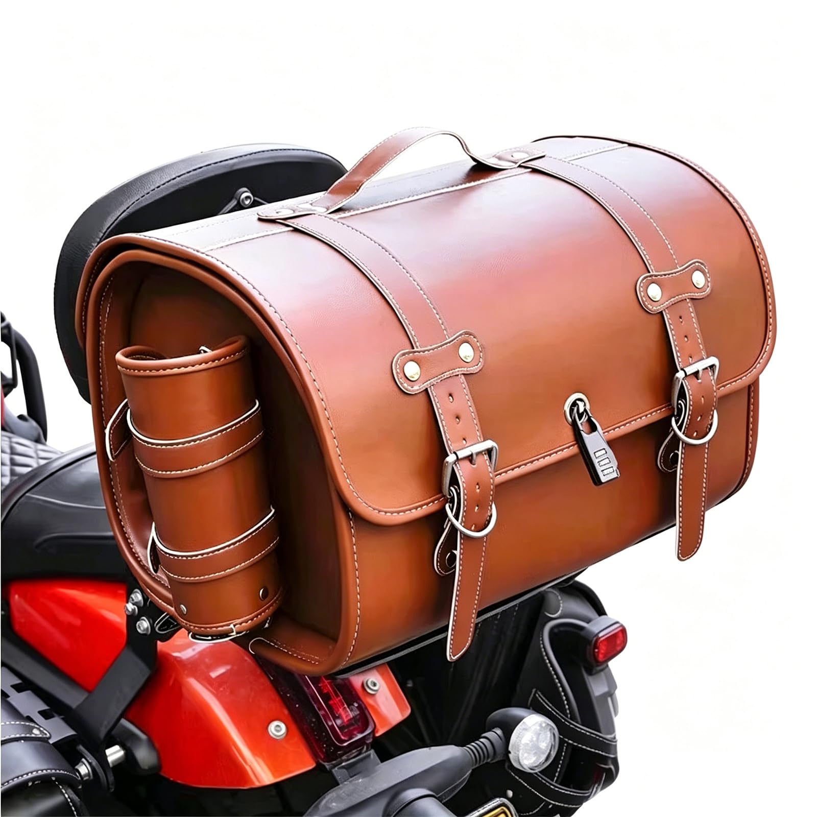 Caja para moto Yamaha YZ450F con cajuela superior impermeable marrón