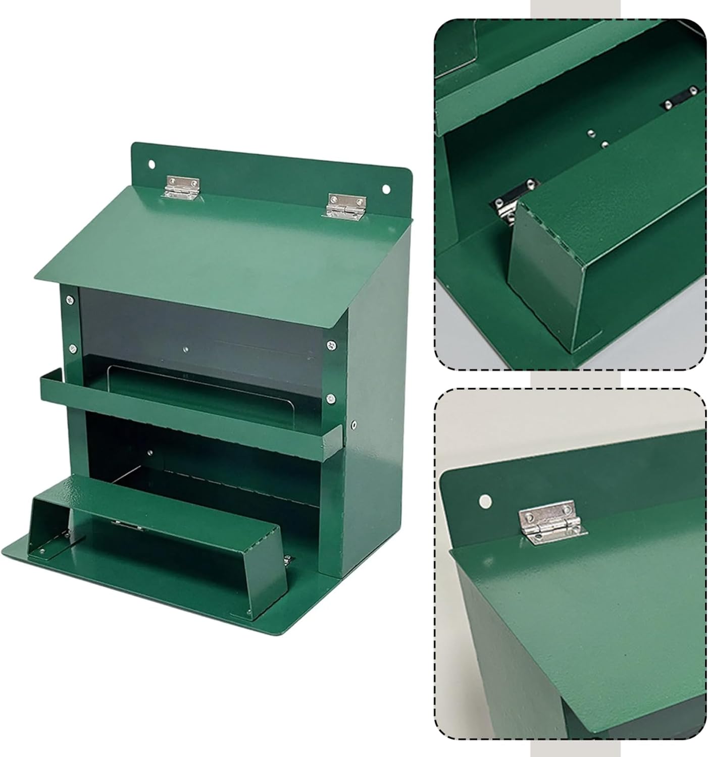 Squirrels Feeder, Heavy Duty Metal Squirrels Feeder with Foldable Stand, Chipmunk Feeding Box for Outside, Stronger Than Wooden Structure...