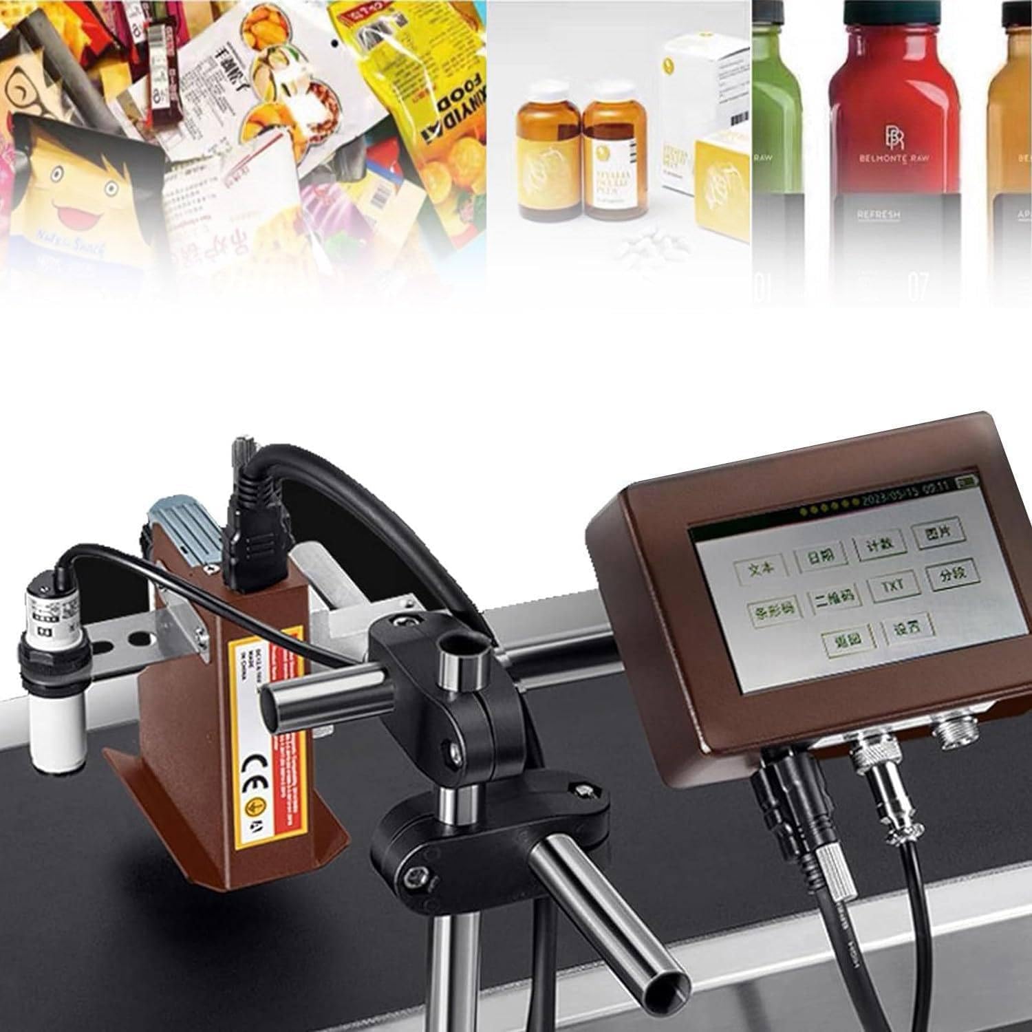 Date Printer Automatic Coding Machine, Inkjet Coding Machine for Production Line,Industrial Inkjet Printer,Online Coding Machine,Date Coder,25.4mm