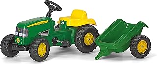 Sponsored Ad – rolly toys | rollyKid John Deere Tractor with Trailer | 012190, Green