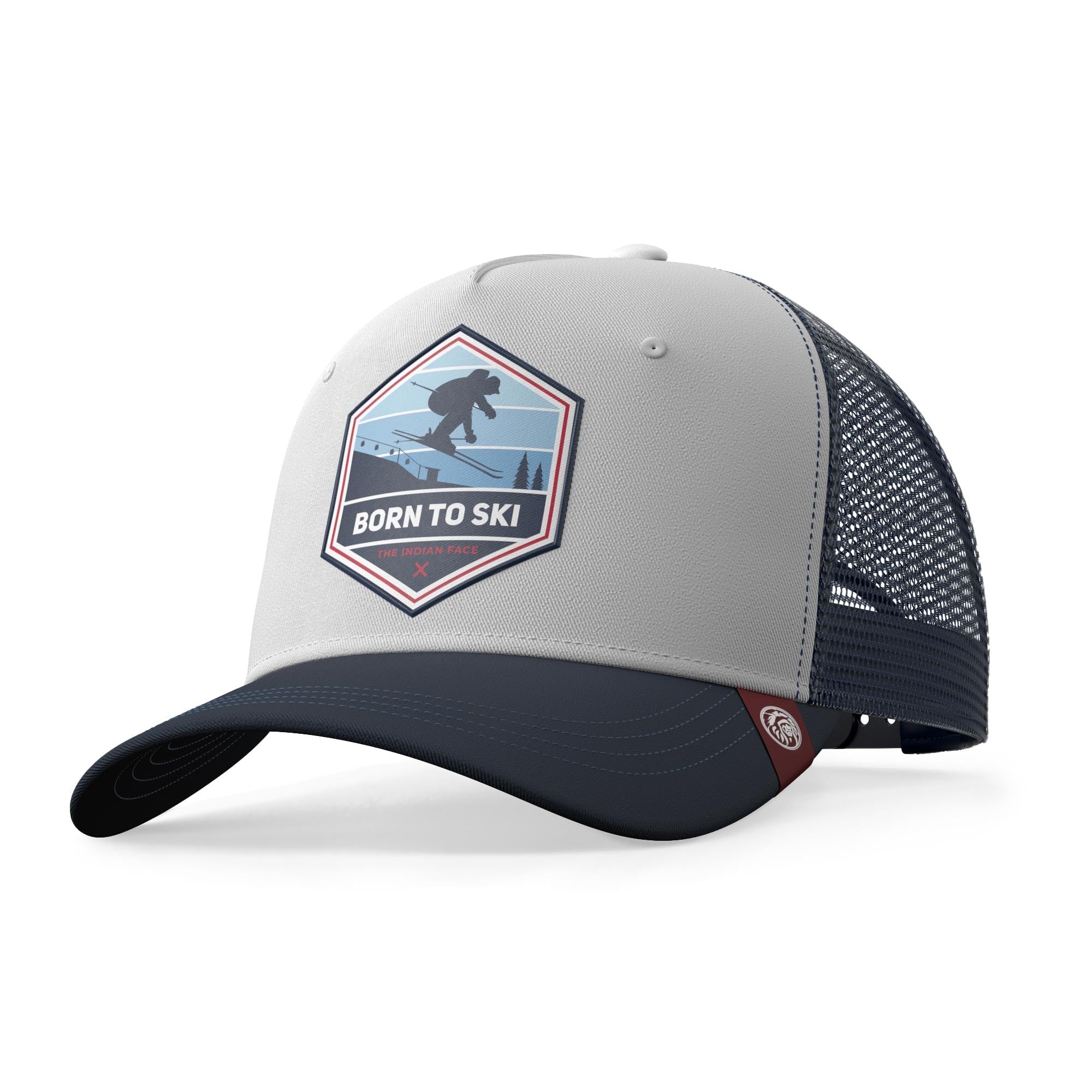 The Indian Face Unisex Born to Ski Baseball Kappe