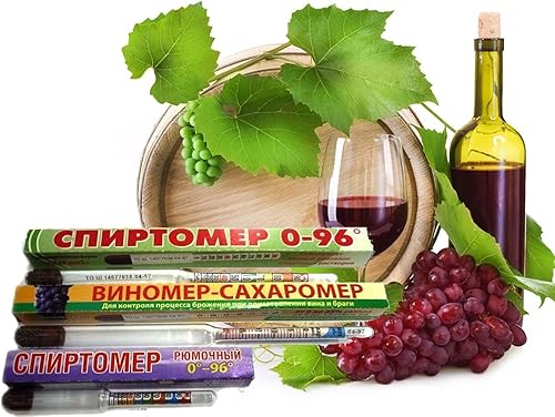 Miniatura 3 de 3 Alcoholímetro Spirtometer Hidrómetro Medidor de Alcohol Medidor de Vinómetro Probador 0-96%