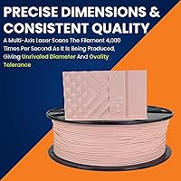 Vista 195 de 3D-Fuel 3D Filamento Pro PLA+ Negro Medianoche de Alta Temperatura y Resistente, 1.75mm, 1 kg +/- 0.02mm de Tolerancia, Fabricado en EE.UU., Fácil