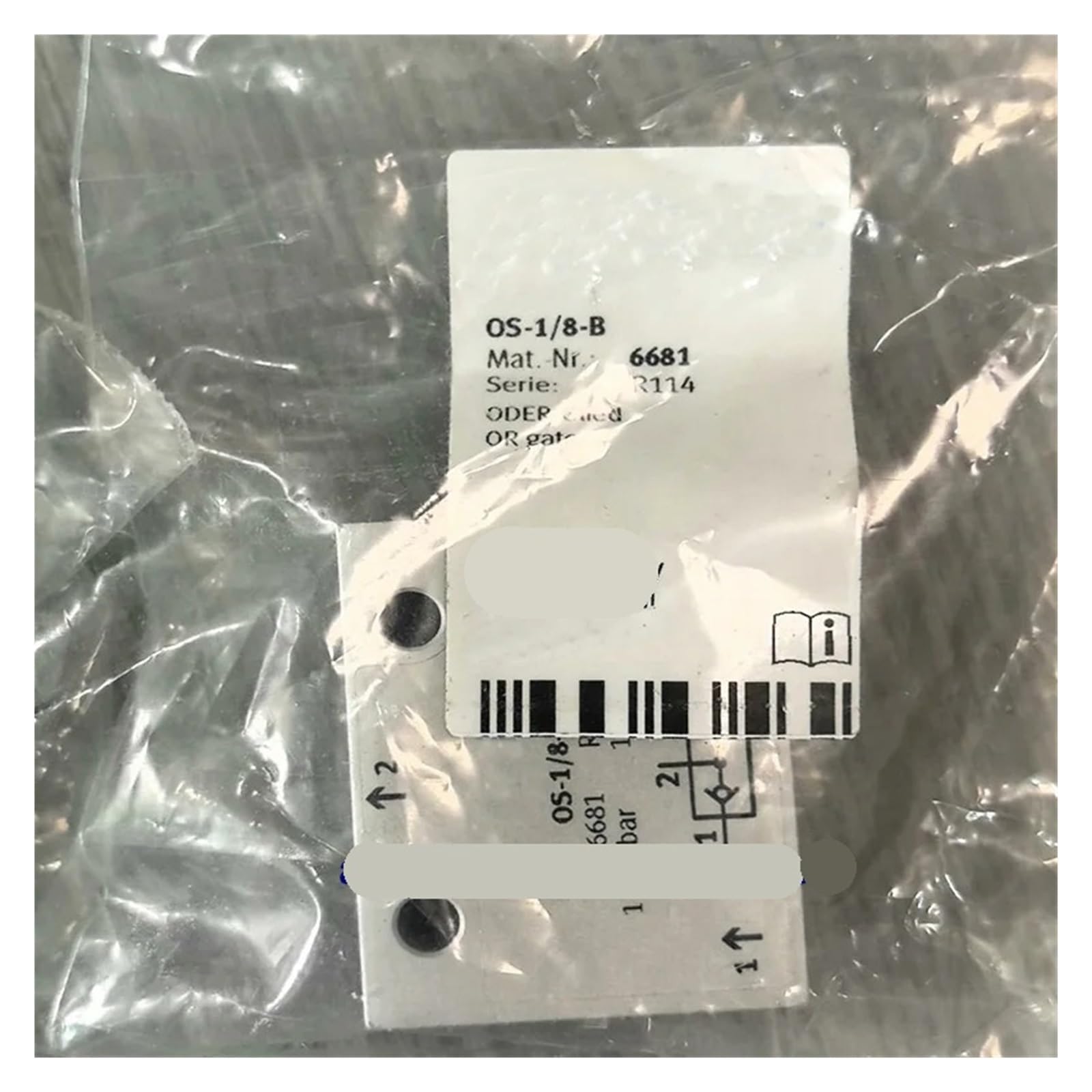 Vanne OS-1/8-B 6681 Festo de rechange pour circuit pneumatique industriel