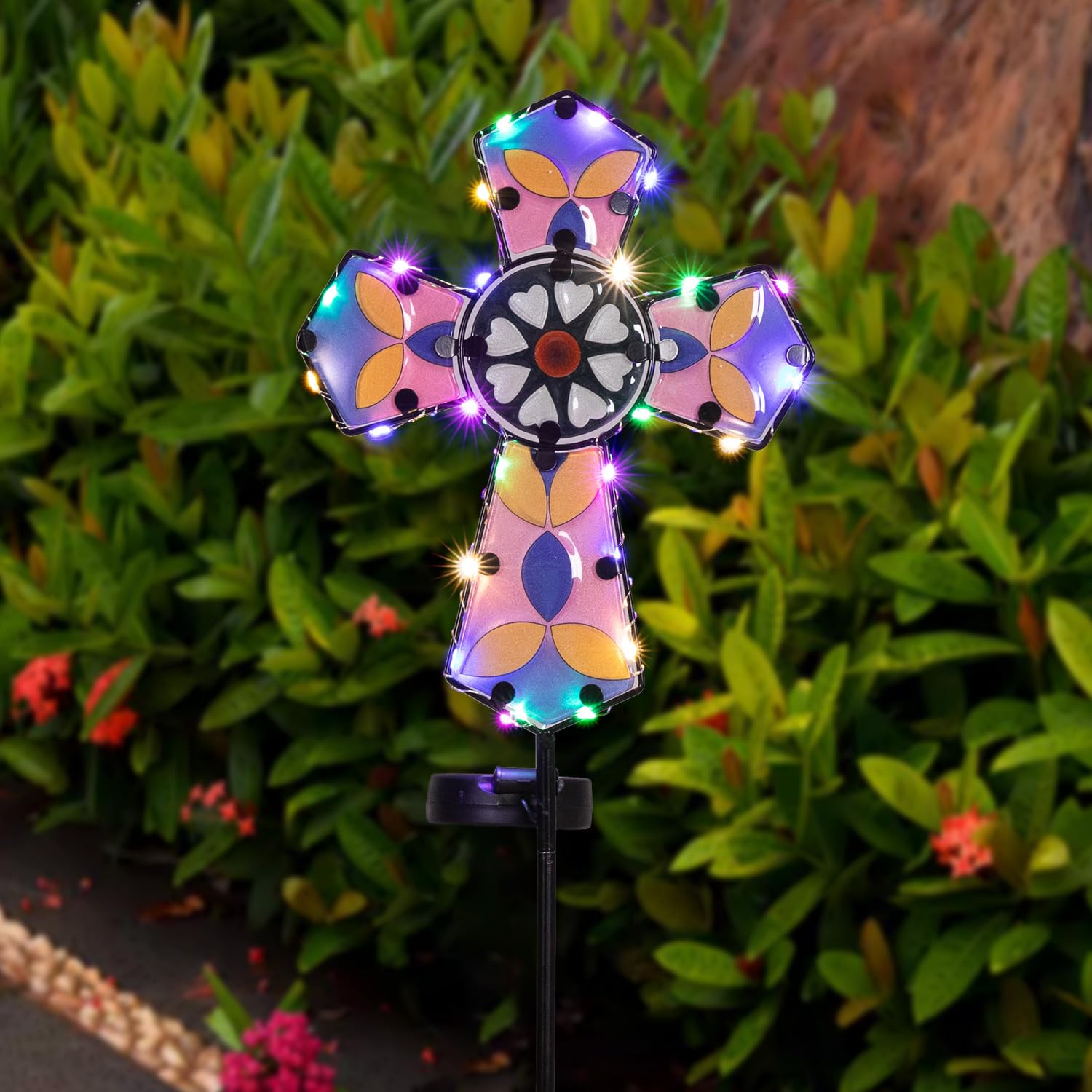 Luci solari SPV 5M, confezione da 2, 30 luci solari a forma di stella a