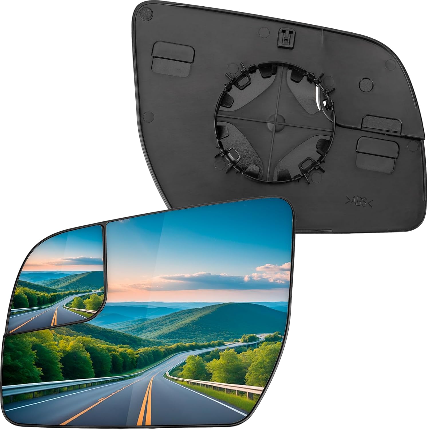 Driver Side Mirror Replacement for Ford Ranger 2012 2013 2014 2015 2016 2017 2018 2019 2020 2021 2022, Everest 2016-2022 - Left Side Mirror Glass, Rear View Mirrors Glass