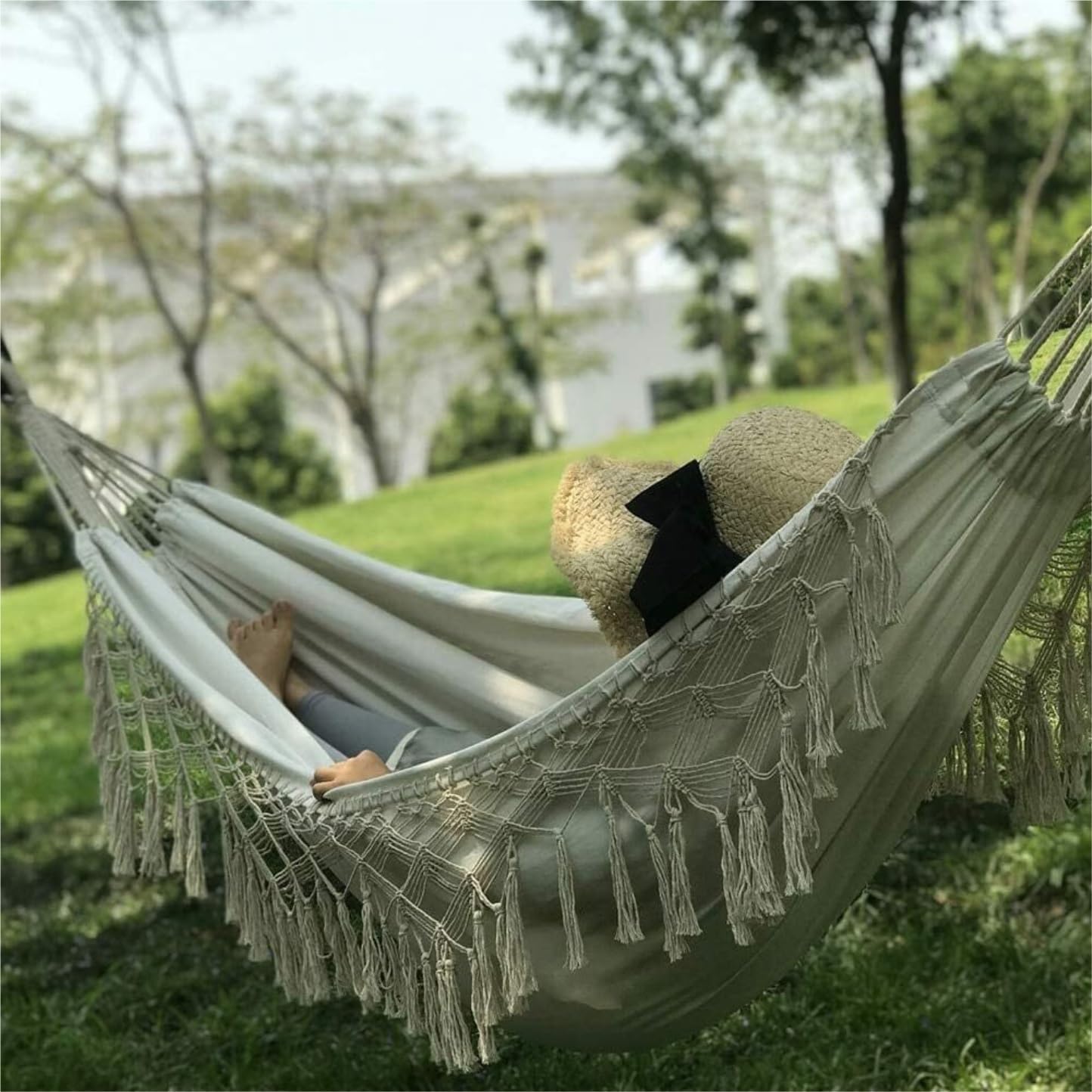 Outdoor Hammock, Camping Hammock, Foldable Hammock, Canvas Swing Chair, Indoor and Outdoor Hammock