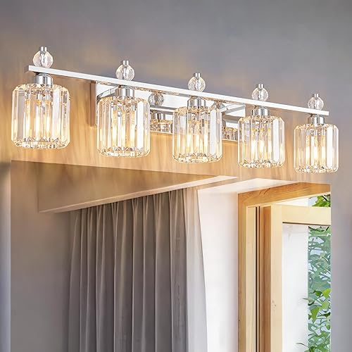 Miniatura 35 de Luces de tocador 4-Luces Modernas de Cristal para Tocador Luz de Baño Dorada Accesorios de Iluminación de Tocador sobre Espejo Lámparas de Tocador