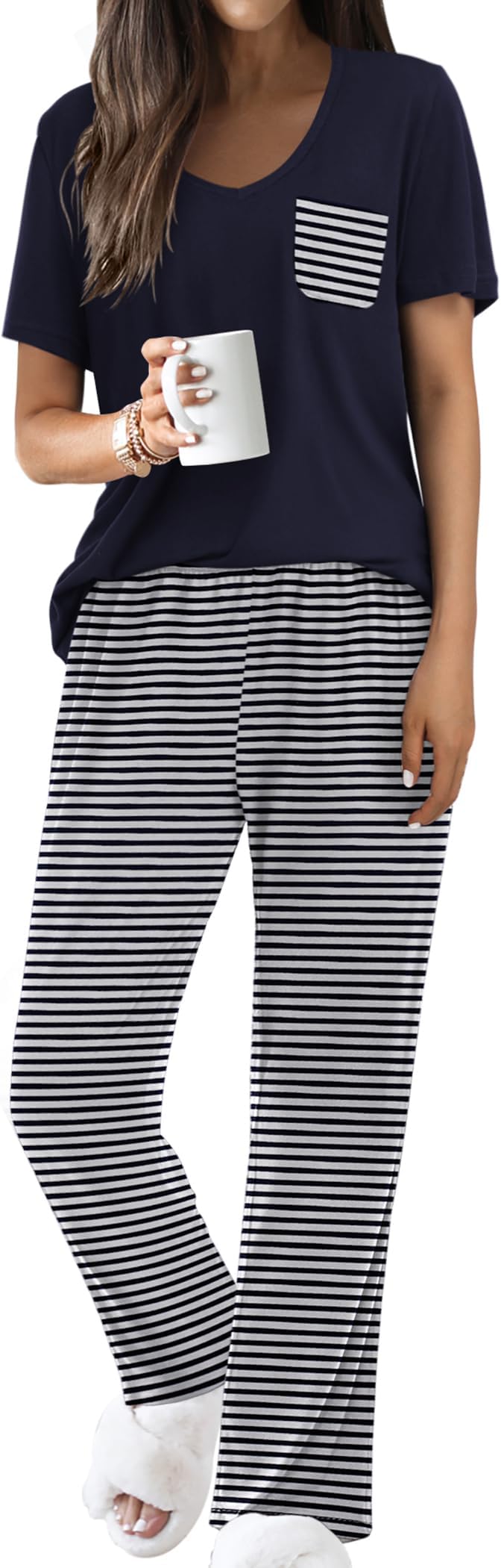 old navy striped pajama pants