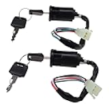 GOOFIT 4Pin Ignition Key Switch Set for Chinese Made 50cc 70cc 90cc 110cc 125cc 150cc 250cc ATV Dirt Bike Pocket Bike Quad Pack of 2