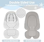 KAKIBLIN Infant Car Seat Insert, Baby Car Seat Head Neck Body Support, Breathable Newborn Car Seat Insert, 2-in-1 Reversible Stroller Pad or Girls Boys,Strollers,CarSeat,High Chair,Swing