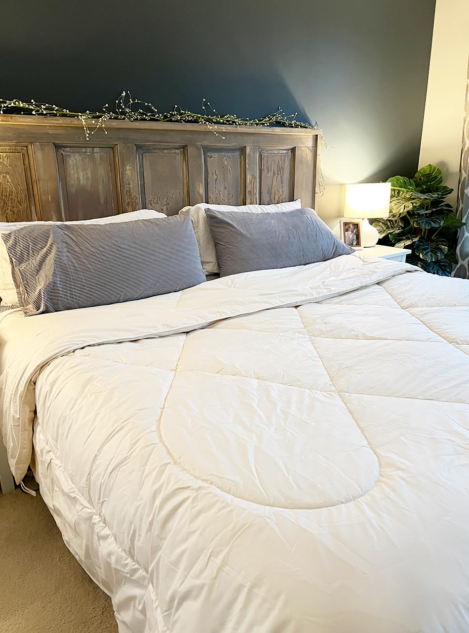 Alpaca Duvet - Hypoallergenic Comforter/Down Alternative - 100% Alpaca Wool Filling with 100% Pima Cotton Casing | Regular Weight ~ New (King/Cal King)