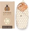 SUPERBEE Beeswax Wrap for Food, XXL Breadwrap – Hexagonia, Reusable Bees Wrap for Wrapping Vegetables, Cheese Paper, Cling Film, Bowl Covers and Sandwich Wrapping Paper, XXL Bread wrap