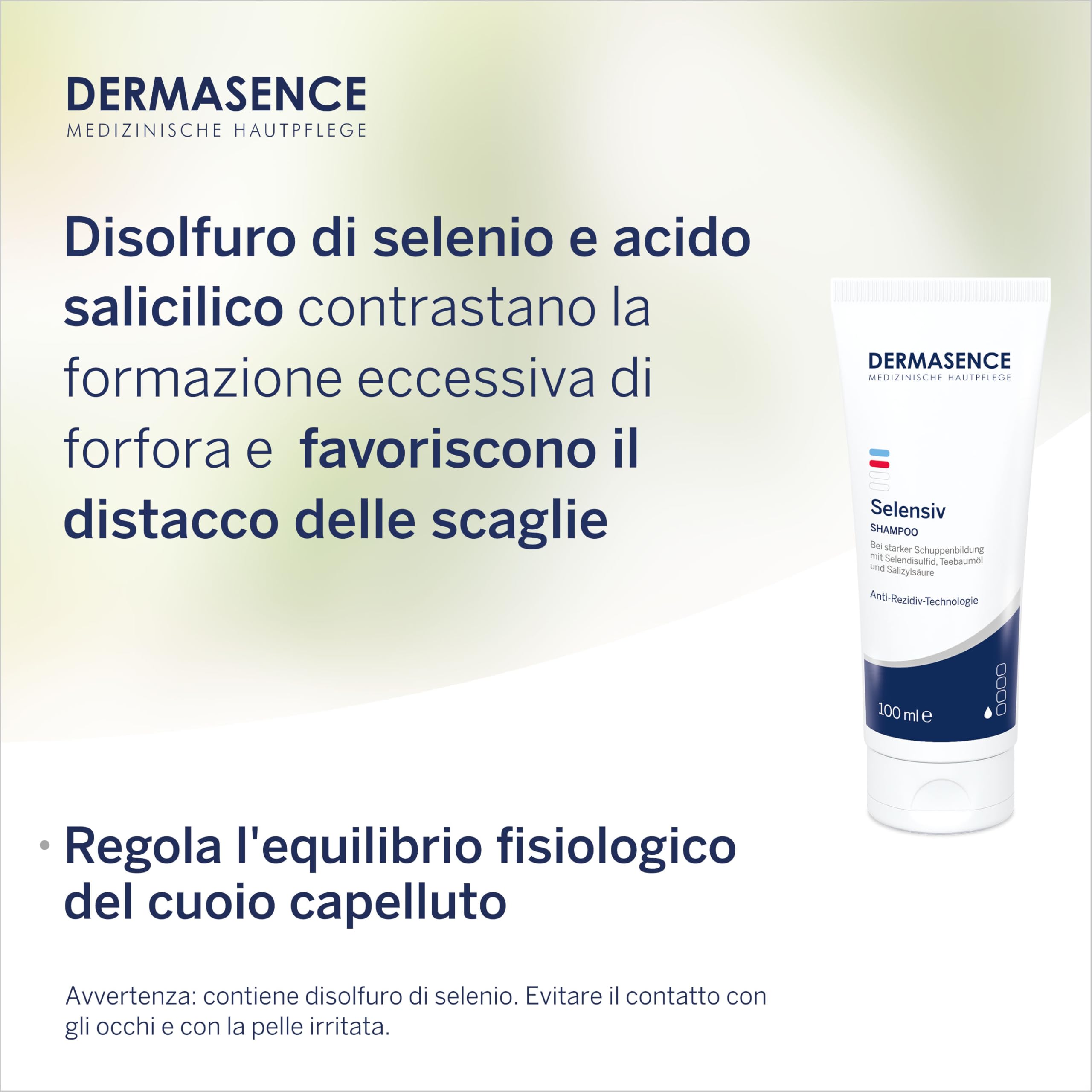 DERMASENCE Selensiv Shampoo bei starker Schuppenbildung, 100 ml Champú