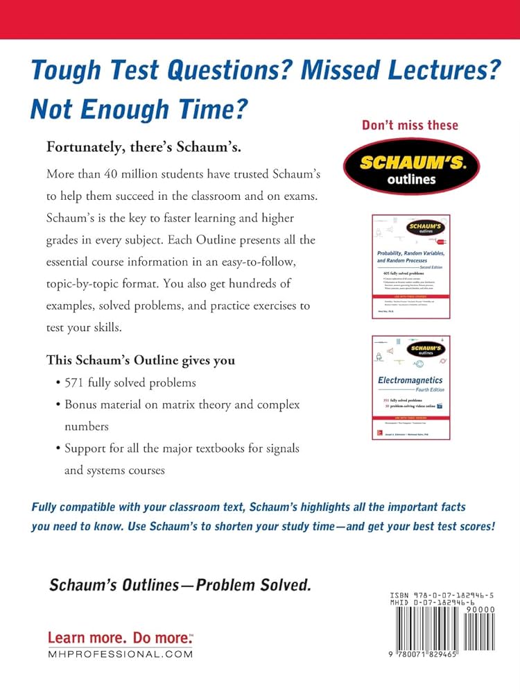 Schaum's Outline of Signals and Systems, 3rd Edition