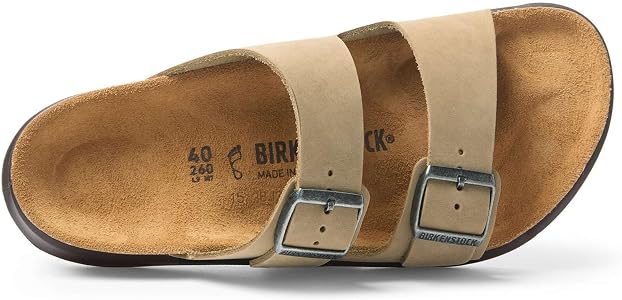 Birkenstock Women's Arizona Crosstown Sandal, Tobacco Brown