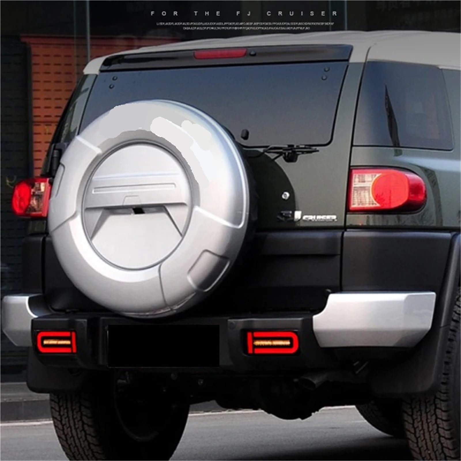 KWEZ Para Toyota FJ Cruiser, modificación luz parachoques trasero, conjunto luz antiniebla parachoques trasero Luz de freno LED Tercera Luz Freno(Chinese version)