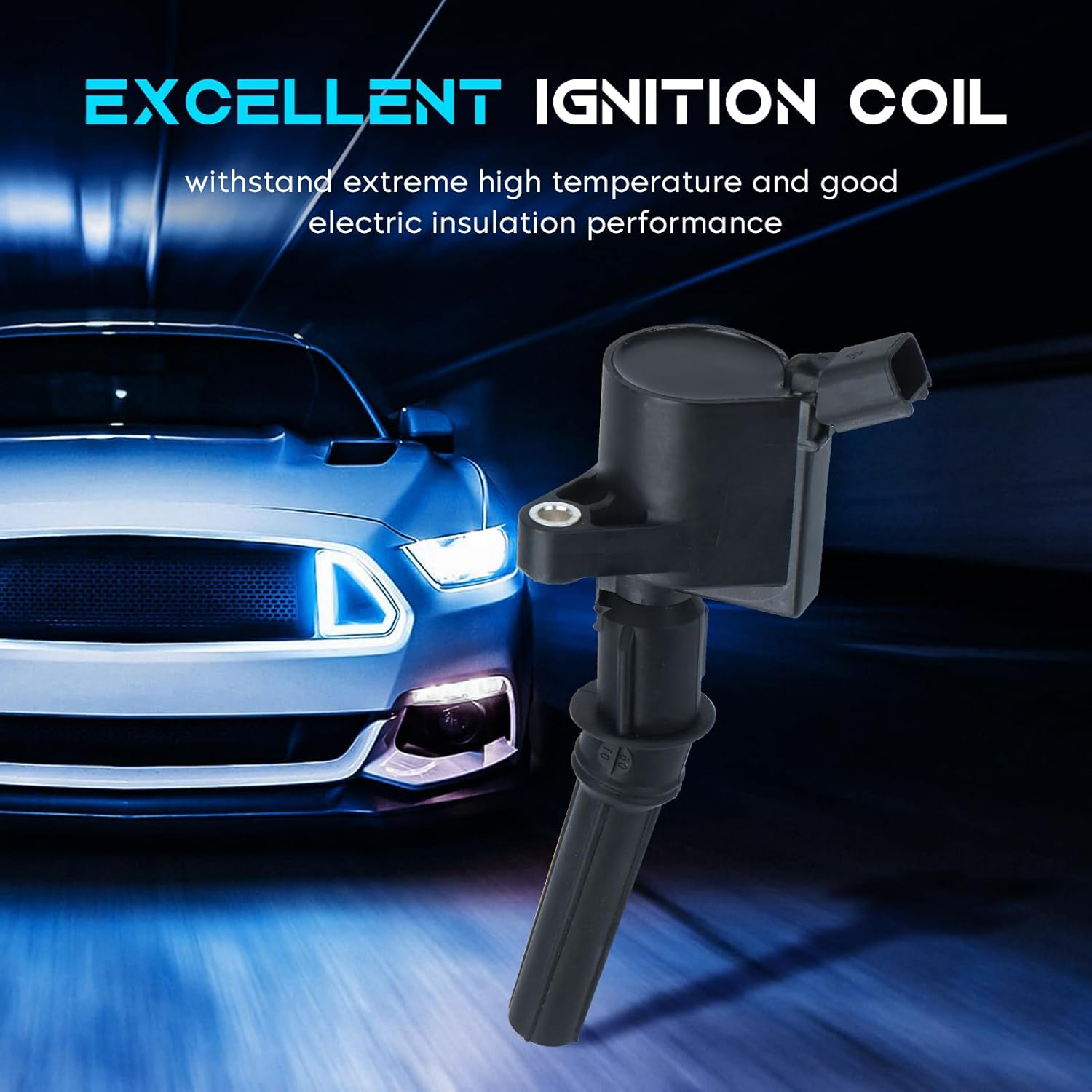 Set of 8 Ignition Coils Pack 8 Iridum Spark Plugs Compatible with Ford F-150 F-250 E-150 E-250 Excursion Expedition Lincoln Navigator 5.4L Replace DG508 C1139 60-1000 C1417