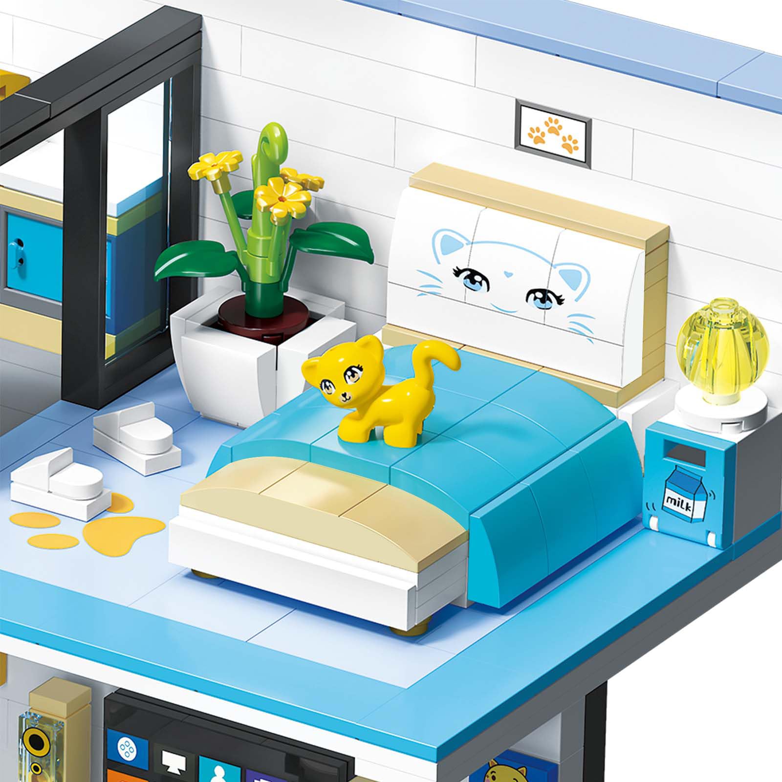 Juguete de Bloques de Construcción, Kit Mini Bloques la Casa los Amigos, Juego Bloques Modulares la Casa Dibujos Animados, Regalo Juguete Educativo para Niños Adolescentes 8+, 1235 Piezas