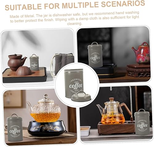 Miniatura 7 de BESTonZON 5 piezas de galletas de cocina de metal de azúcar de azúcar de metal rústico conveniente accesorio tapas de té para el hogar café de