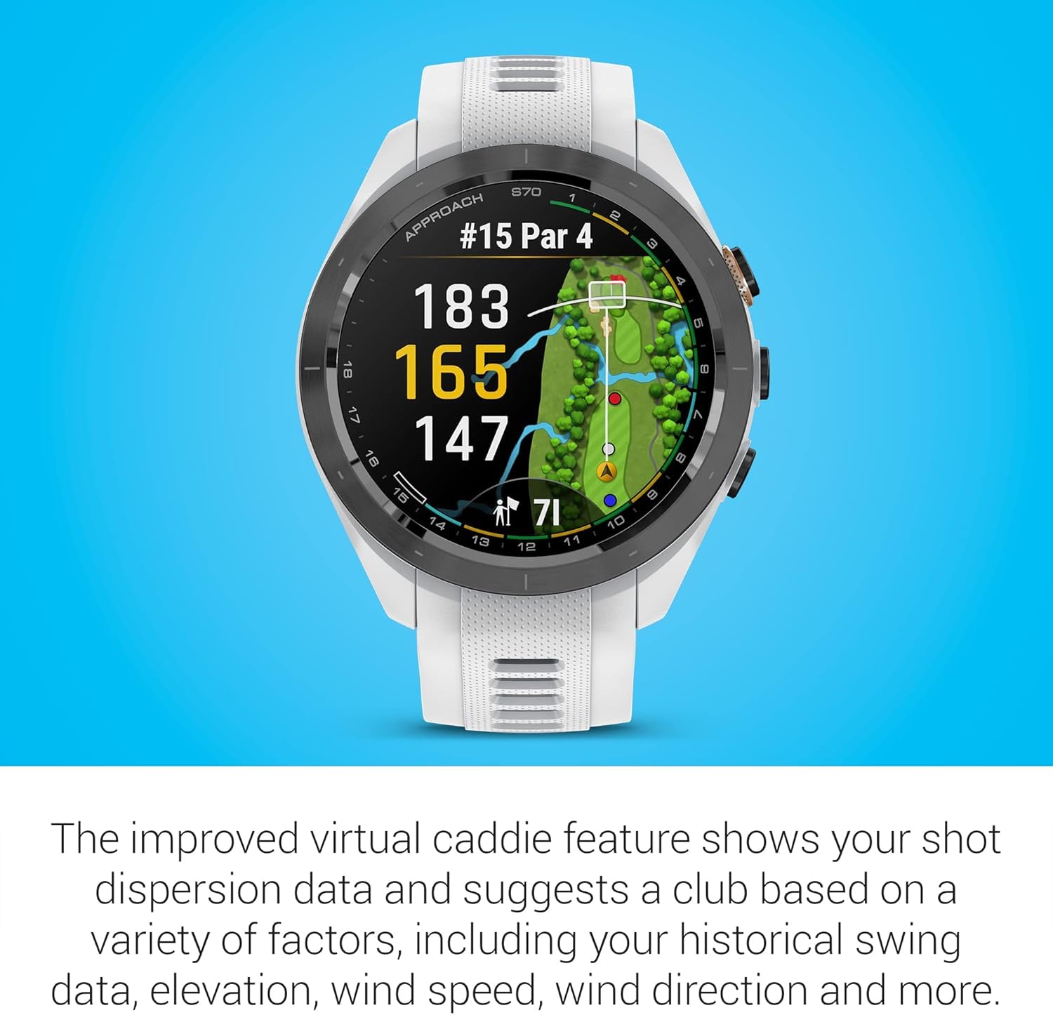 Amazon.com: Garmin Approach S70 (White, 42mm) Golf GPS Watch