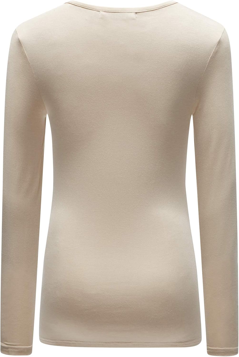 OThread & Co. Women's Long Sleeve T-Shirt V-Neck Basic Layer Stretchy Shirts - Image 4