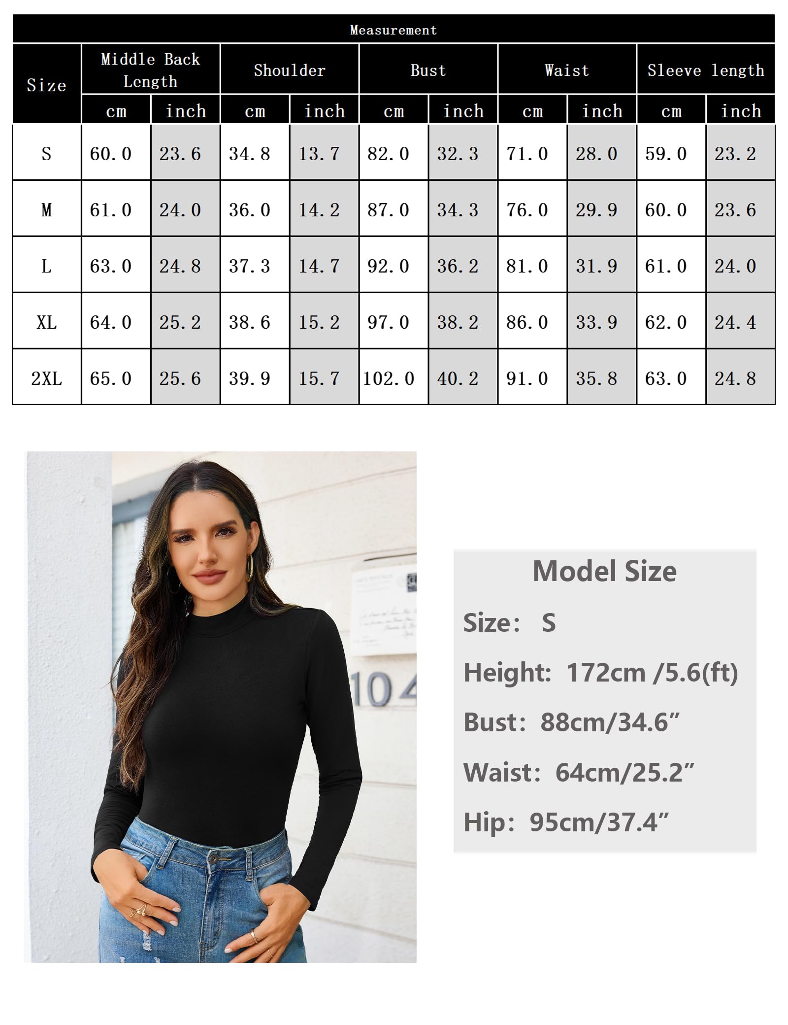 Gyabnw Haut Thermique Femme col Roulé Polaire Chauds Manches Longues Coton Vêtements Thermiques Maillot de Corps Pull T-Shirt Convient pour Automne Hiver