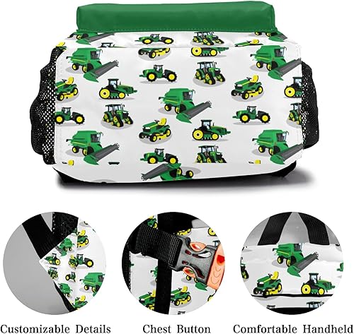 Vista 4 de Zaaprint Mochila escolar personalizada con diseño de escamas de sirena y pescado con texto de nombre para mujeres y hombres, Mochila 9, Mochilas