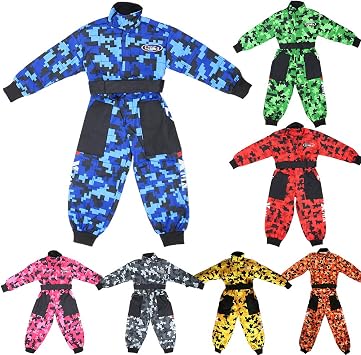Zorax Soft Interior/Durable Exterior CUB Kids Motocross CAMO Suit Children Motorbike Motorcycle Race Clothing Child ATV Karting Suit Overall