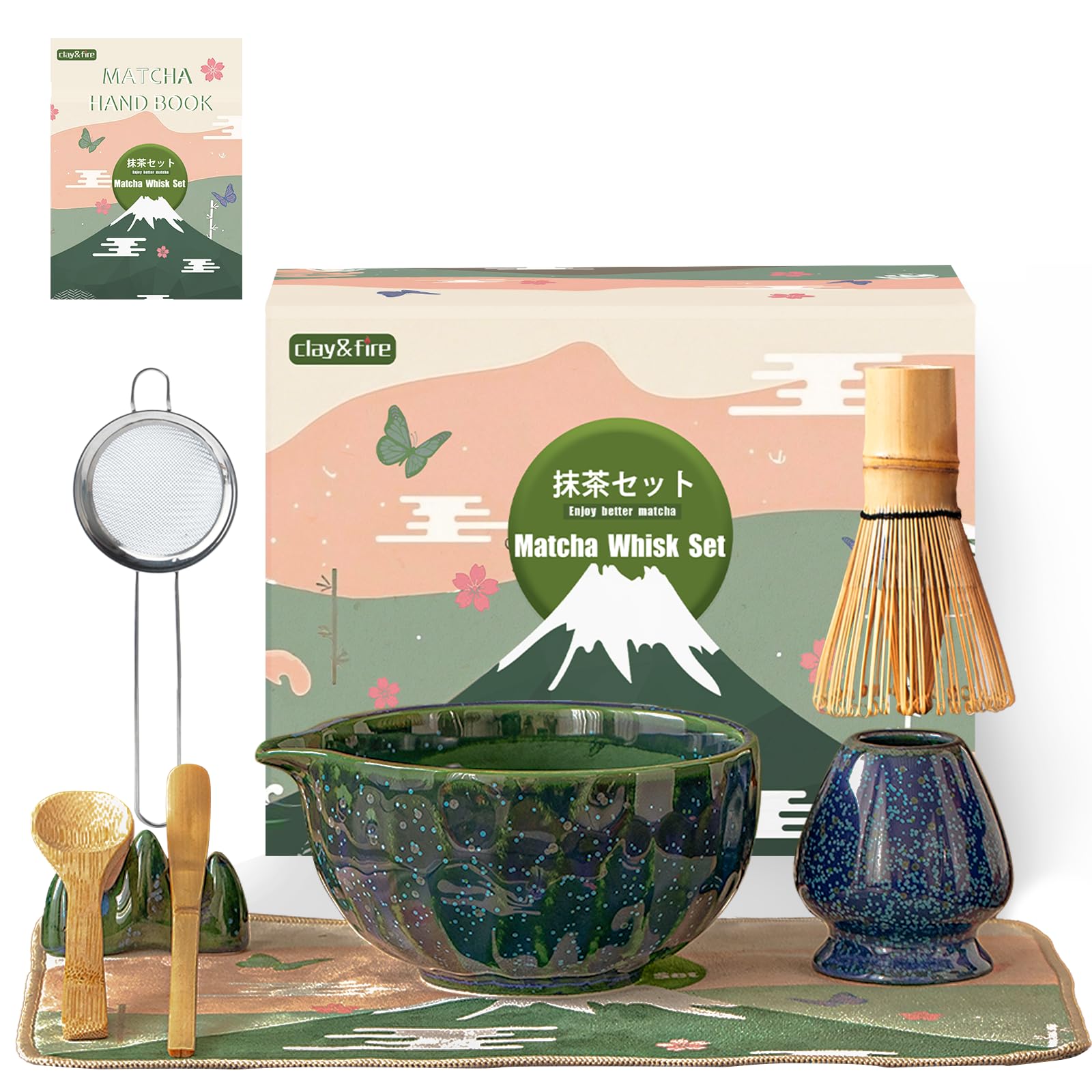 Matcha Whisk Set - Premium 9 Pcs Bamboo Whisk -1