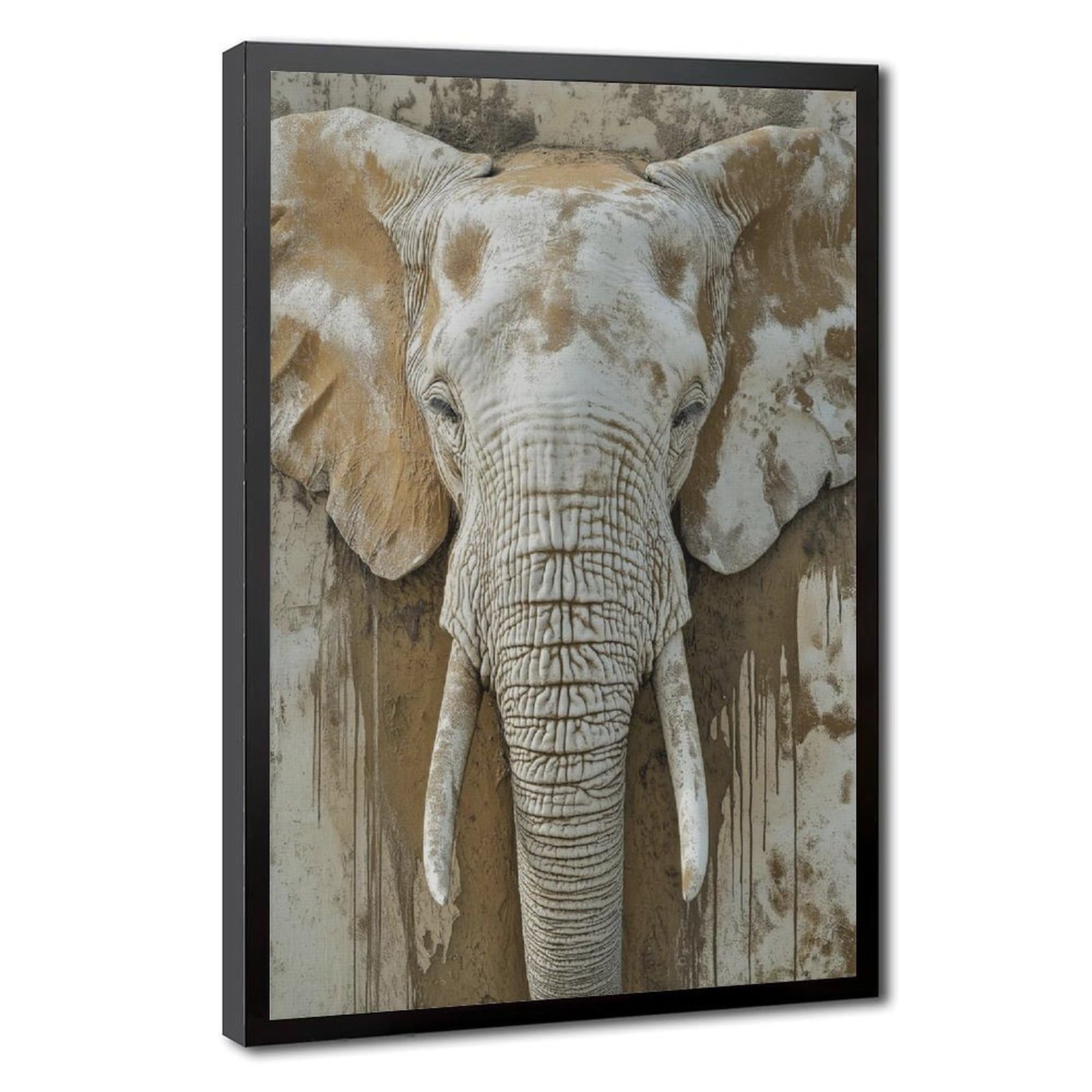 Bareronor Elephant Abstract Poster Canvas Poster Bedroom Decor Landscape Office Room Decor Gift 20" L X 30" W