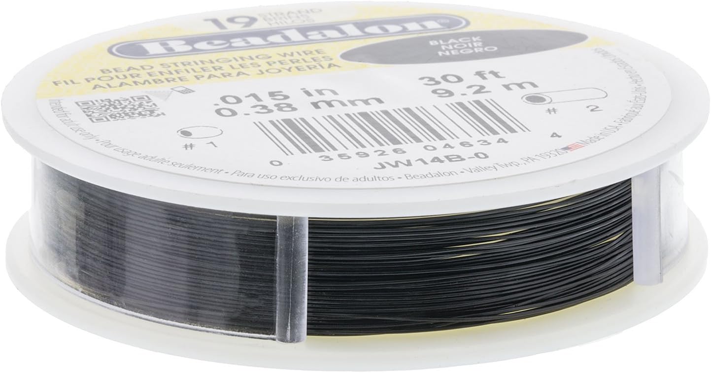 Beadalon 49 Black .015” 30ft.