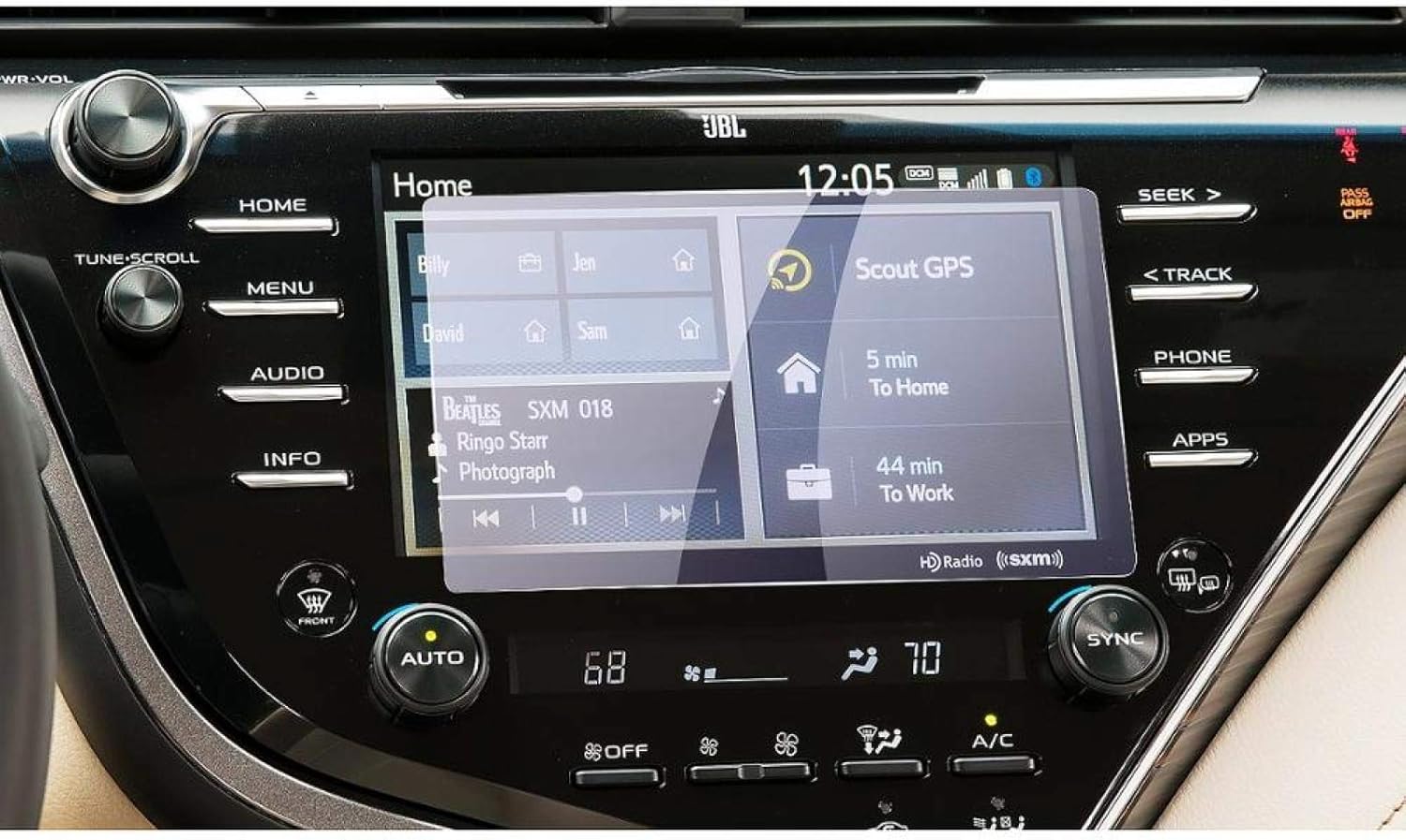 Camry Entune 7 Inch 車のアンチブルーライトスクリーンプロテクターナビゲーションディスプレイ自動インテリアステッカーアクセサリー 17の場合 至上