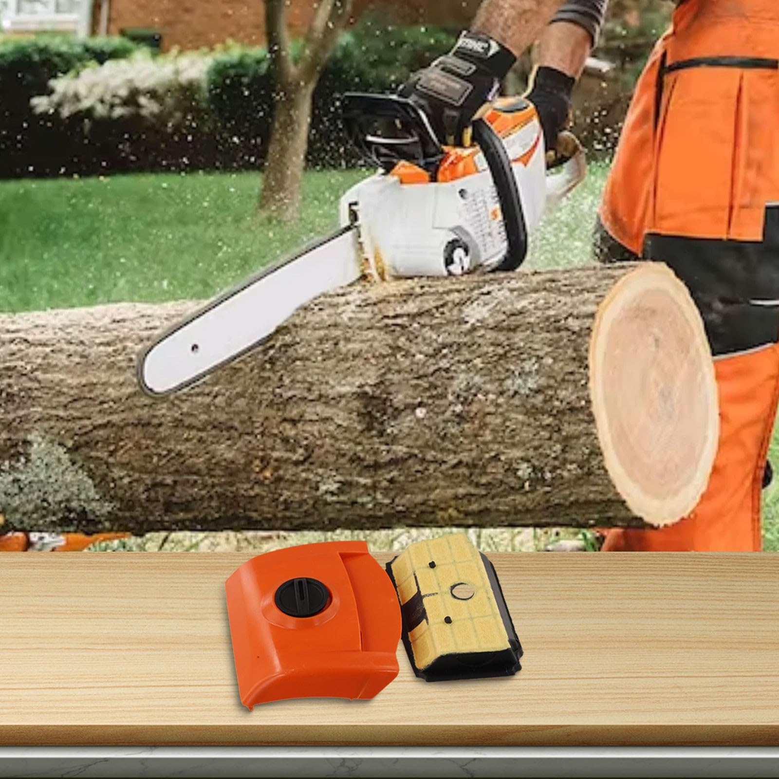 Gettimore Air Filter Cover and Filter Set for Stihl MS194T, MS193T, MS193TC Chainsaws, Complete Replacement Kit with Efficient Dust Filtration, Robust Plastic Construction, Easy Tool-Free Installation — view 2