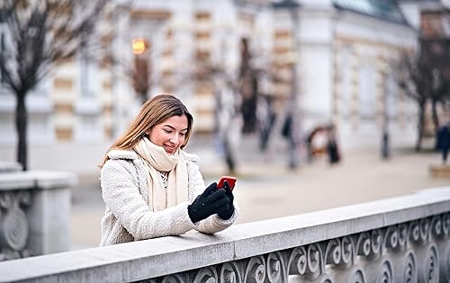 Miniatura 4 de HWI Gear WTS - Guantes para pantalla táctil, ligeros, flexibles, forrados de vellón, resistentes al viento y resistentes al agua