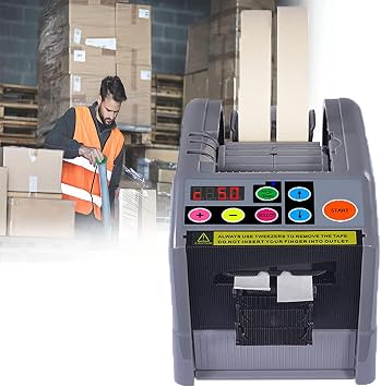 Automatic Tape Machine,Electric Tape Cutting Machine,Auto/Manual Mode,Cutting Length 5-999mm,Packing Equipment for Various 6-60mm Width Tapes