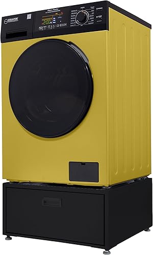Miniatura 9 de Equator All-In-One VENTEDVENTLESS Washer-Dryer 1.9cf18lb 1400RPM 110V + Pedestal (YellowBlack + PDL 4455 Black)