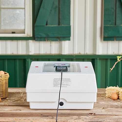 Vista 29 de Farm Innovators Incubadora de aire inmóvil con calefacción 2100 para 4 docenas de huevos con higrómetro integrado, circuito de estado sólido y 2