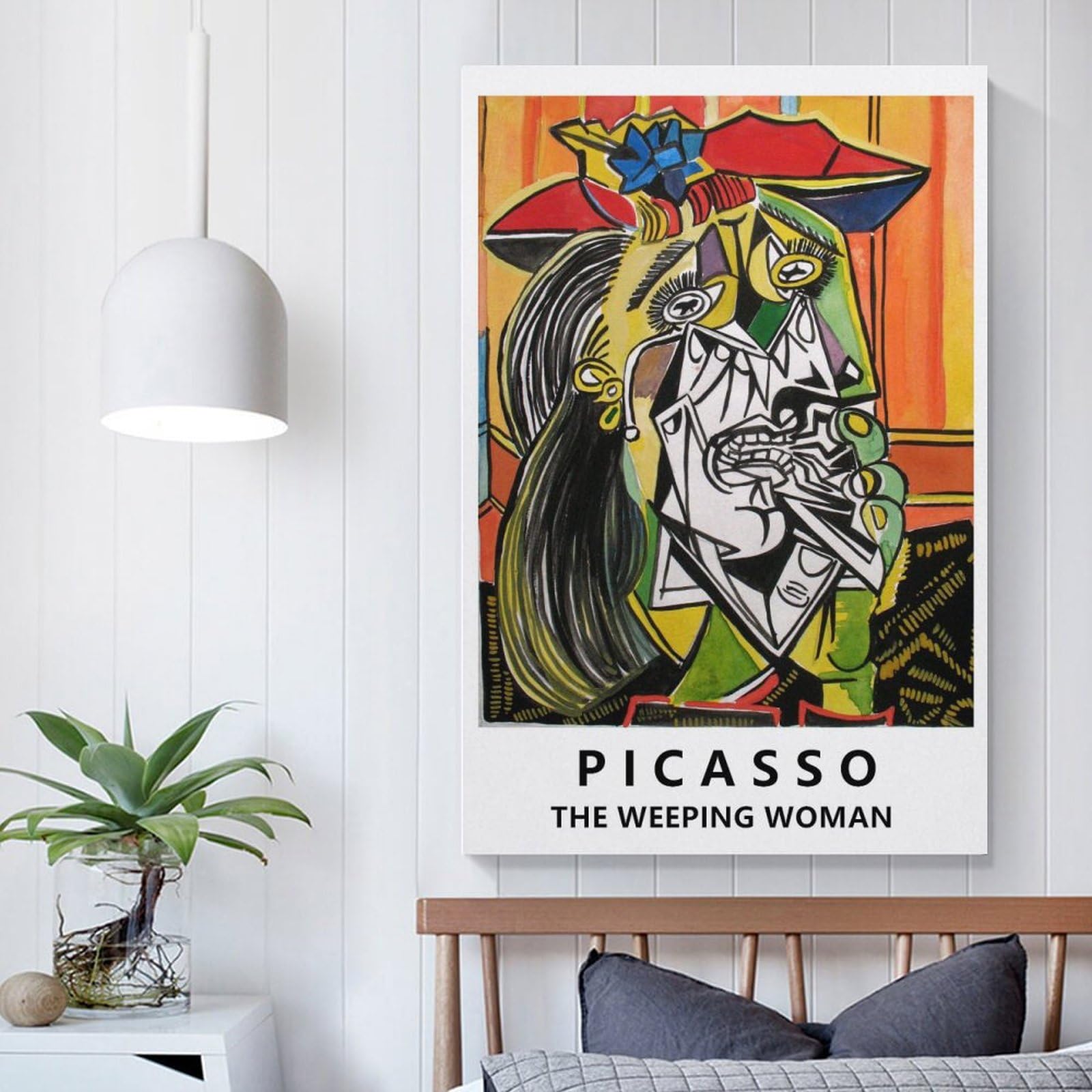 Amazon.co.jp: ピカソ (泣く女) 絵画ポスター キャンバス