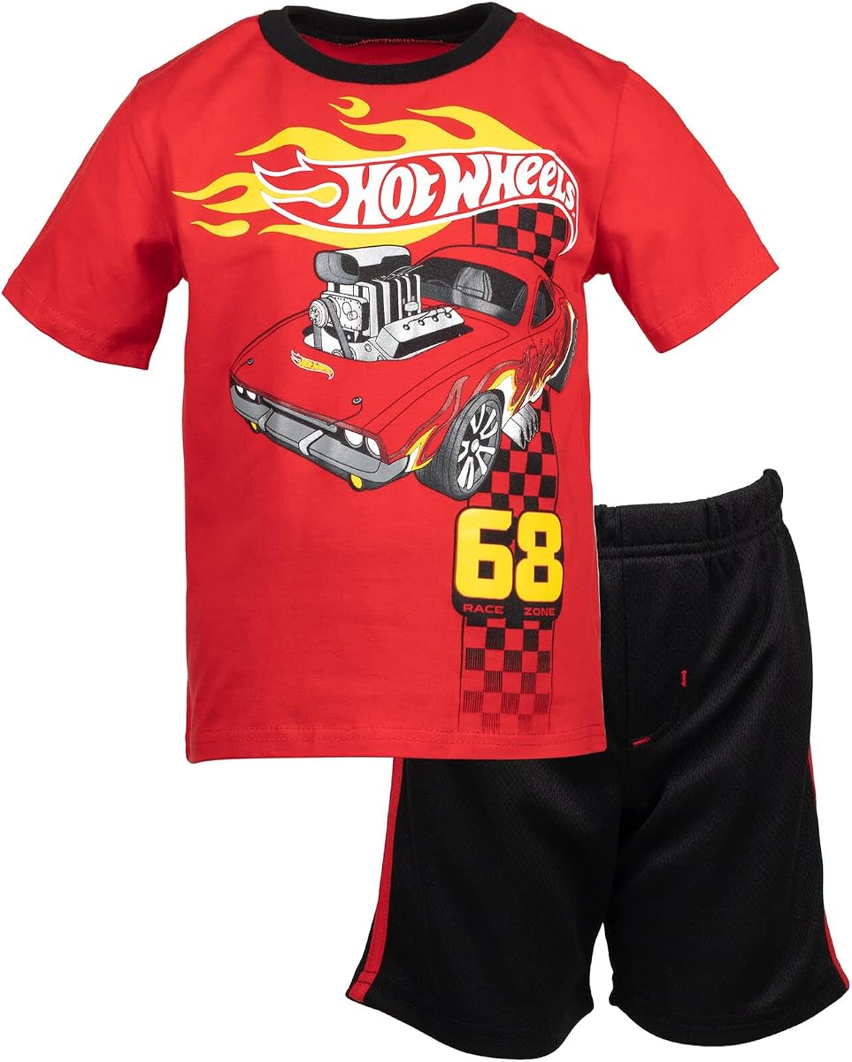 Boys' Athletic 2-Piece T-Shirt and Shorts Set Toddler to Big Kid