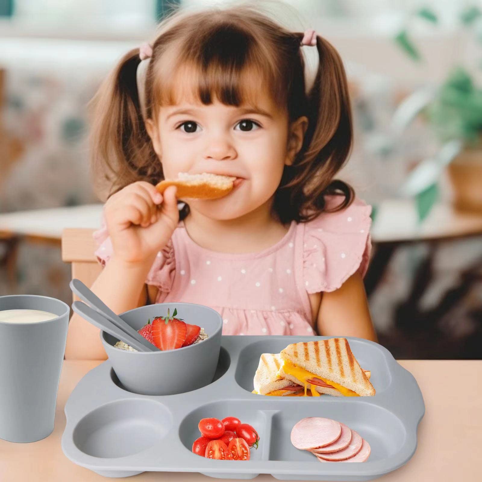 Assiettes Enfants Ikea Kalas - Lot De 6 - Sans BPA, Micro-ondes & Lave-Vaisselle