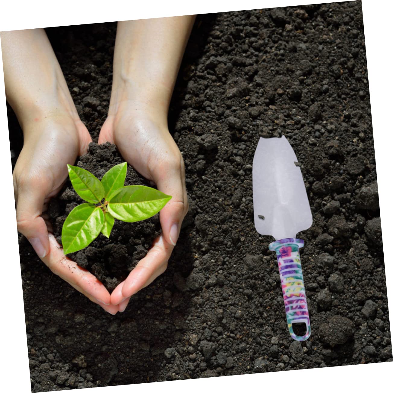 Sosoport 10pièces Kit Outils De Jardinage avec Truelle Sécateur Râteau Pelle pour Creuser Ameublir Repiquer Et Désherber