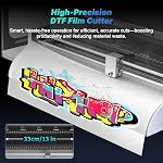 DSV A3+ Plus F1080 DTF Printer,One-Click to Print, Automatic Cleaning&White Circulation,5” LED Multi-Function Touch Screen,2X Speed Print Compared to L1800 (White, Printer+Oven+Laptop)